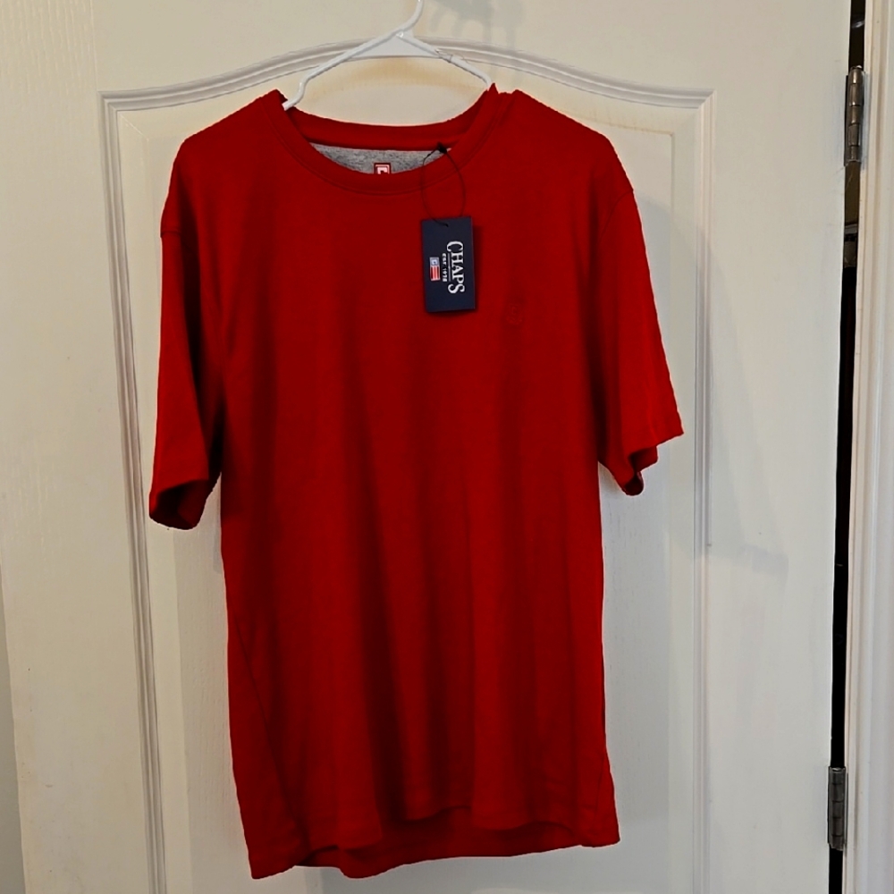 CHAPS Men's Red T-Shirt Size L